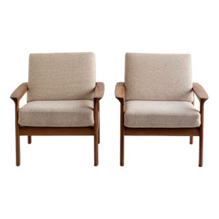 Vintage Lounge Chairs by Arne Wahl Iversen for Komfort, 1960s, Set of 2 For Sale