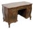 Italian Rococo Bombe Pedestal Desk, Olive Wood For Sale
