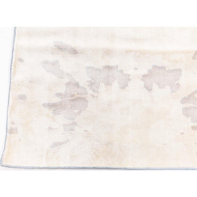 Modern Modern Botanic Silk Beige Runner by Doris Leslie Blau For Sale - Image 3 of 8