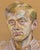 Portrait of a Young Blonde Man* Unknown, c. 1970s Portrait of a Young Blonde Man is a pastel drawing on toned paper, using...