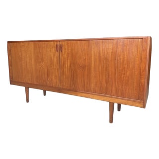Mid-Century Danish Teak Tambour Sideboard 1960s For Sale