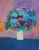 Claude HEMERET (1929) Multicolored Bouquet Original color lithograph Signed in pencil Marked as Artist's Proof (EA) On...