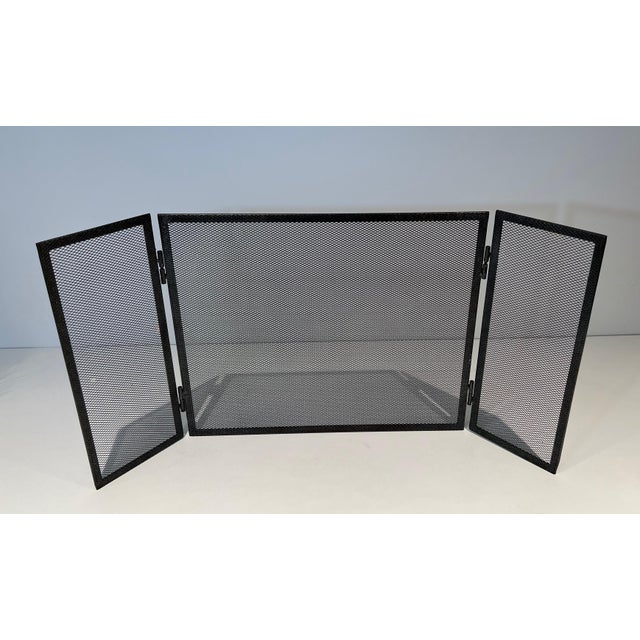 Steel Fireplace Screen. French. Circa 1970 For Sale - Image 6 of 9