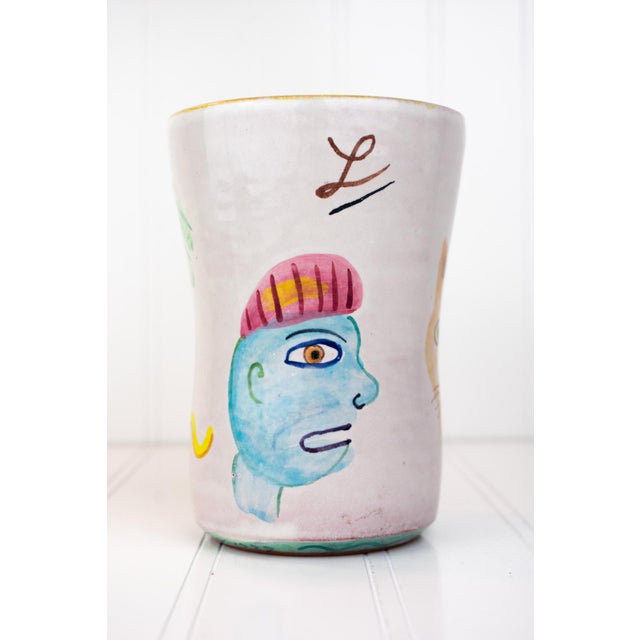 1990s Listed Artist Amy Sabrina 1999 Postmodern Pottery Vessel For Sale - Image 5 of 17