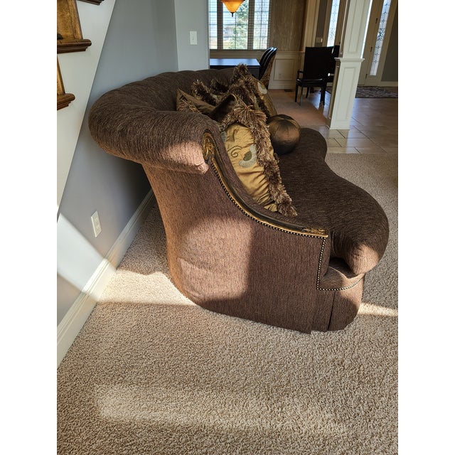 Marge Carson Grg43 Georgiana Sofa With Original Pillows For Sale - Image 12 of 13