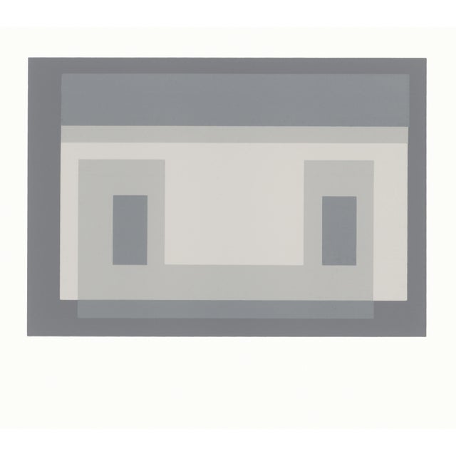 Bauhaus 1968 Josef Albers "Variant" IV Serigraph For Sale - Image 3 of 6