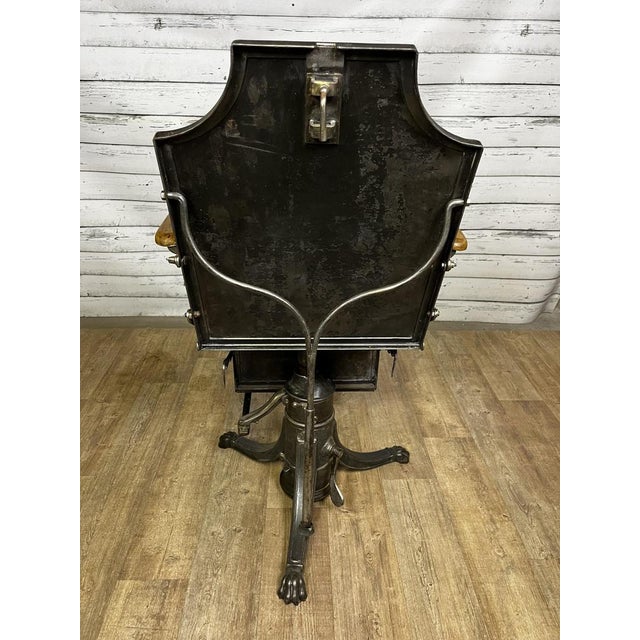 Black Vintage Medical Reclining Chair For Sale - Image 8 of 16