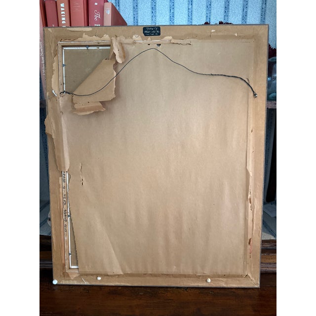 1960s Vintage Oil Portrait After Modigliani in Frame For Sale - Image 5 of 6