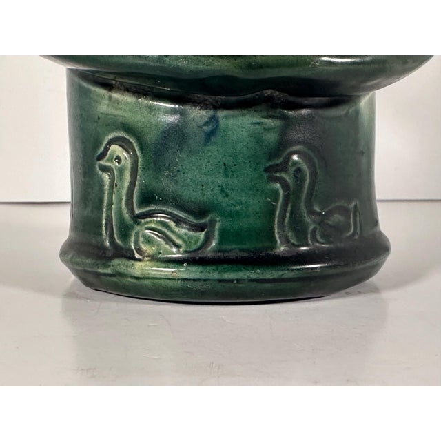 Early 20th Century Art Nouveau Belgium Pottery Jug with Twisted Handle For Sale - Image 5 of 10