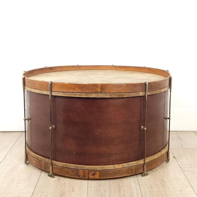 Brown Vintage Drum, u.s.a., 1920s or Earlier For Sale - Image 8 of 8