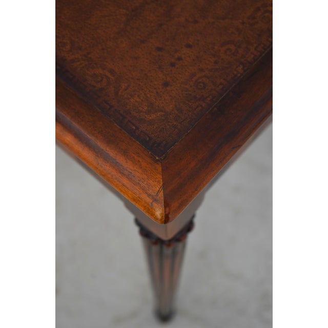 Brown Theodore Alexander Mahogany Leather Desk & Chair For Sale - Image 8 of 18