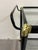 Hollywood Regency Black & Gold-Tone Glass Bar Cart or Tea Cart For Sale - Image 9 of 12