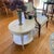 Neoclassical Drexel Heritage Round White Side Table With Lower Shelf For Sale - Image 3 of 12