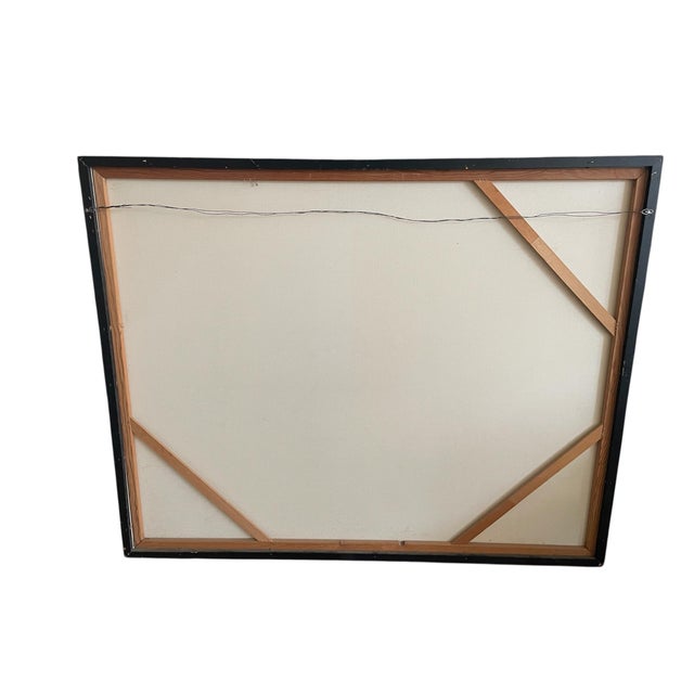 1980s Starburst Painting by Carmichael, Framed For Sale - Image 10 of 10