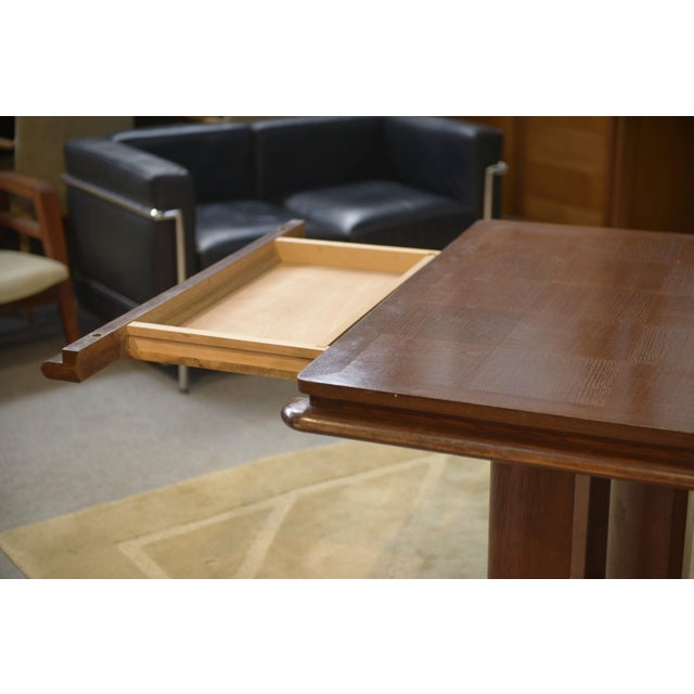 Oak Table in the style of Charles Dudouyt, 1940s For Sale - Image 3 of 12