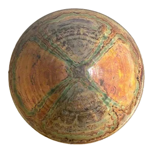 Late 20th Century Ceramic Lusterware Bowl with Metallic Glaze by Beatrice Wood