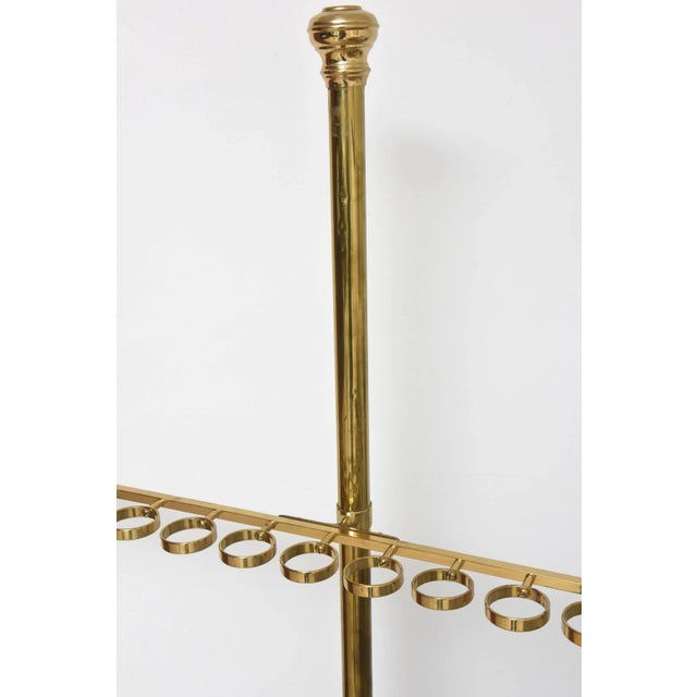 Large Custom-Made Brass Cane and Umbrella Stand For Sale - Image 4 of 10