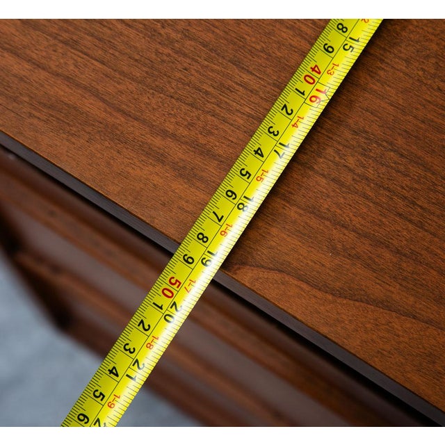 Vintage Dresser Credenza 9 Drawer Bassett Cherry For Sale - Image 9 of 12