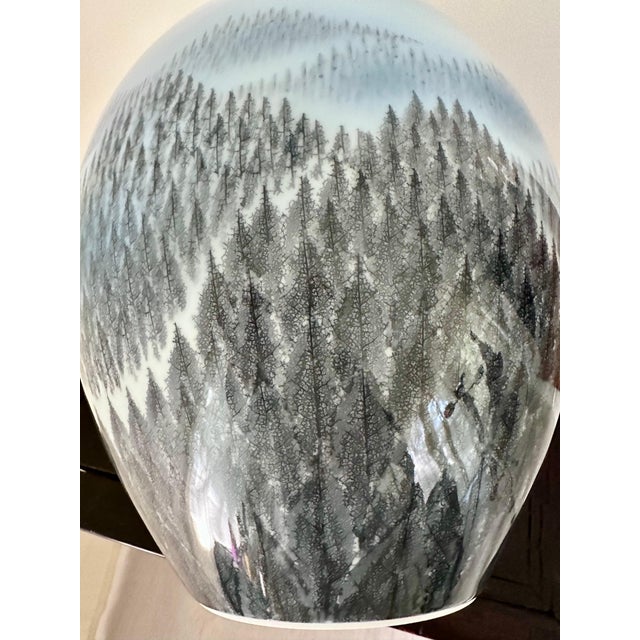 Ceramic Tall Japanese Arita Porcelain Vase by Fujii Shumei For Sale - Image 7 of 16