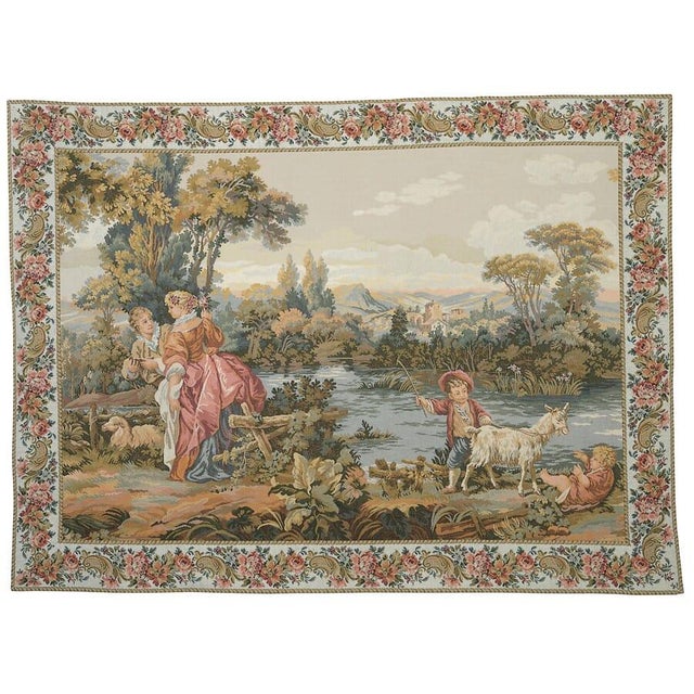 This beautiful tapestry is woven on a jacquard loom by skilled weavers, keeping alive the centuries old tradition of...
