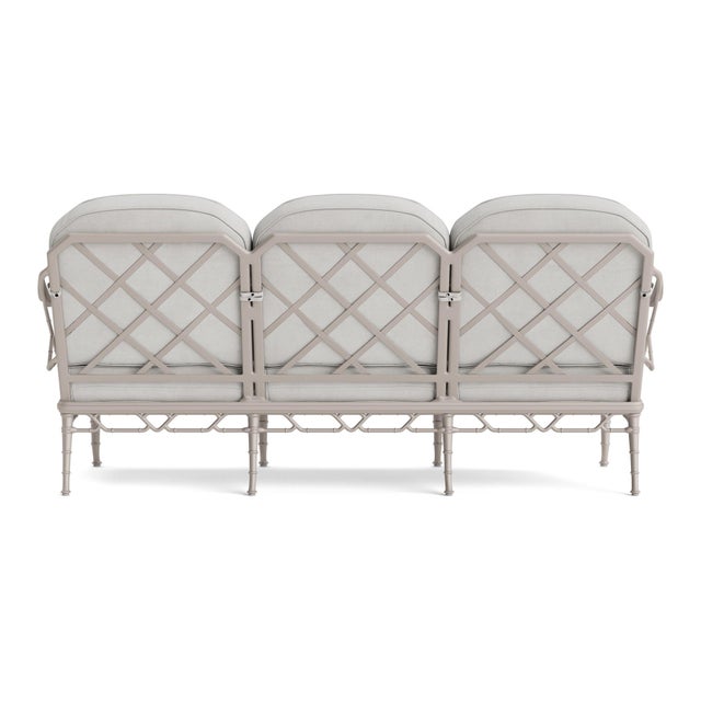 Brown Jordan Brown Jordan Calcutta Sofa, Dove frame with Fusion Dove fabric For Sale - Image 4 of 11