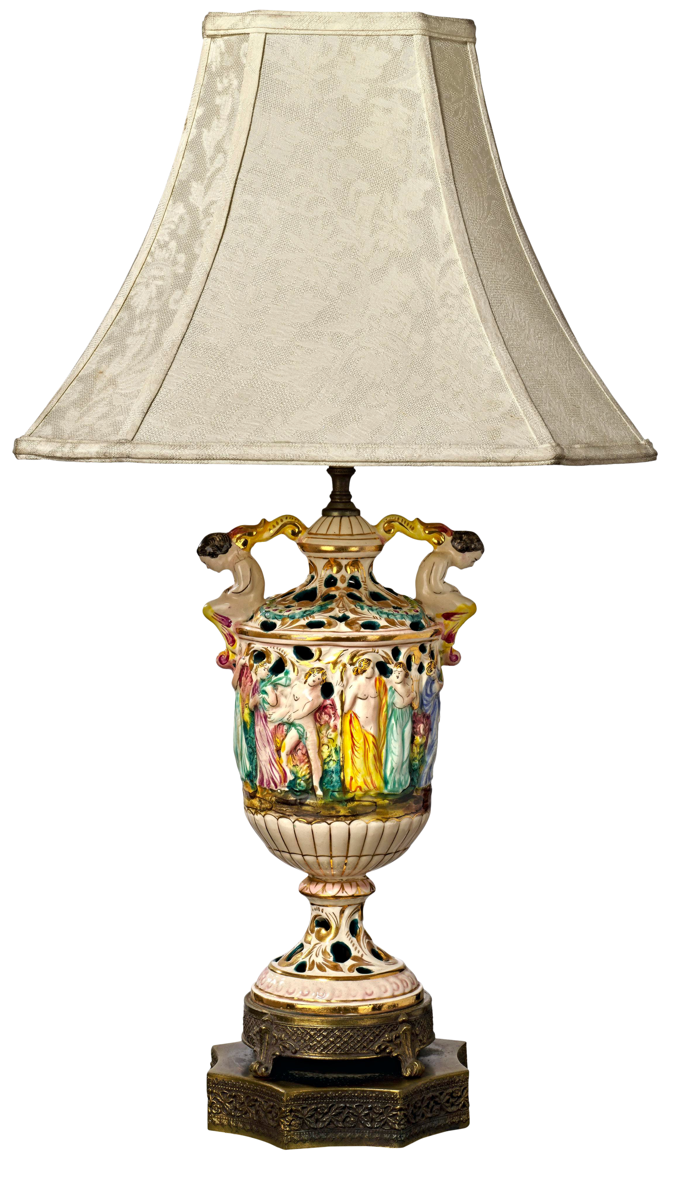 ceramic urn table lamp