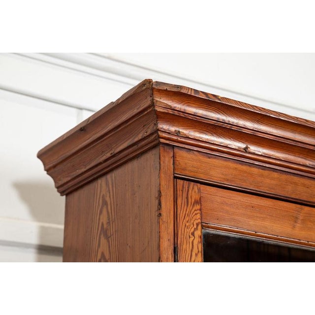 19th Century English Glazed Pine Bookcase, 1880 For Sale - Image 14 of 17