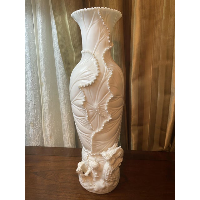 Vintage Chinese Porcelain Blanc De Chine Dragon Vases For Sale - Image 9 of 9