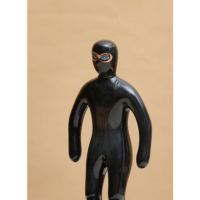 Subbuteo Ornament Sculpture in Hand-Painted Double-Mold Ceramic from Artigianato Italiano For Sale - Image 3 of 4