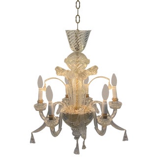 Chandelier attributed to Seguso, 1940s For Sale