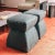 Cusi Pouf in Loft Grey Mohair by KABINET For Sale - Image 6 of 13