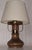 Vintage Table Lamp with Brown Spruce Wood Base, 1980s For Sale - Image 6 of 7