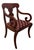 Vintage Traditional Empire Style Accent Arm Chair by Craftique featuring High Quality Cherry Construction, Urn Shaped Back...