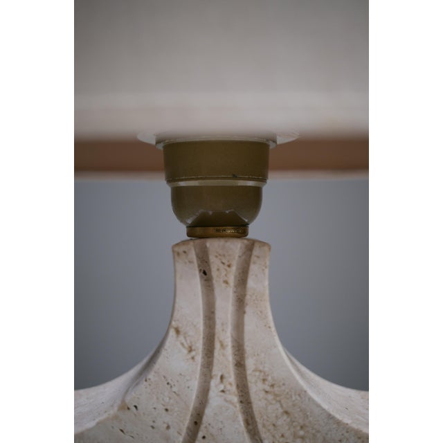 Travertine Lamp attributed to Fratelli Mannelli, 1970s For Sale - Image 6 of 18