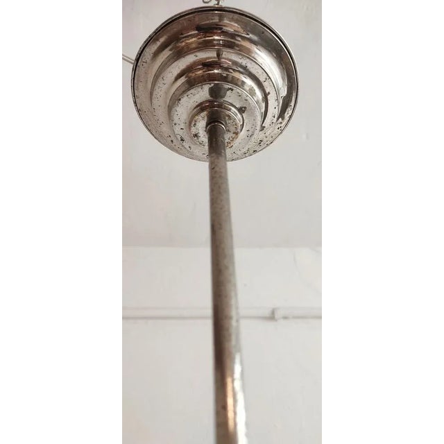 Metal Art Nouveu Ceiling Lamp, Spain, 1930s For Sale - Image 7 of 9