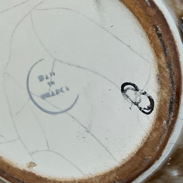 Vintage French Drip Glaze Coffee Pot For Sale In West Palm - Image 6 of 6