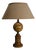 French Neoclassical Trompe-'Œil Painted Ceramic Table Lamp, 1960s For Sale