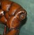 Antique Captain's Desk Chair in Brown Leather, 1880 For Sale - Image 4 of 18