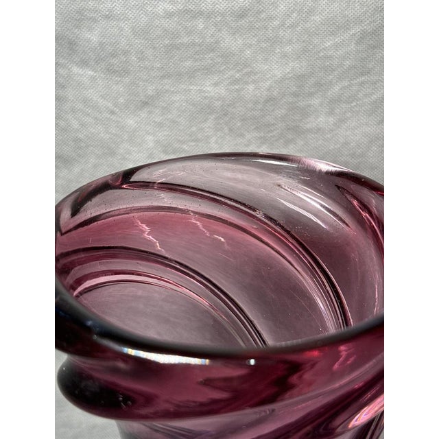 Pink and Blue Murano Glass Vase, Italy, 1960s-1970s For Sale - Image 4 of 8