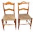 Pair of 19th Century Maple Side Chairs with Rush Seats For Sale