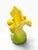 Vintage Green & Yellow Jack-in-the-Pulpit Glass Vase, Made in China For Sale In Portland, ME - Image 6 of 8