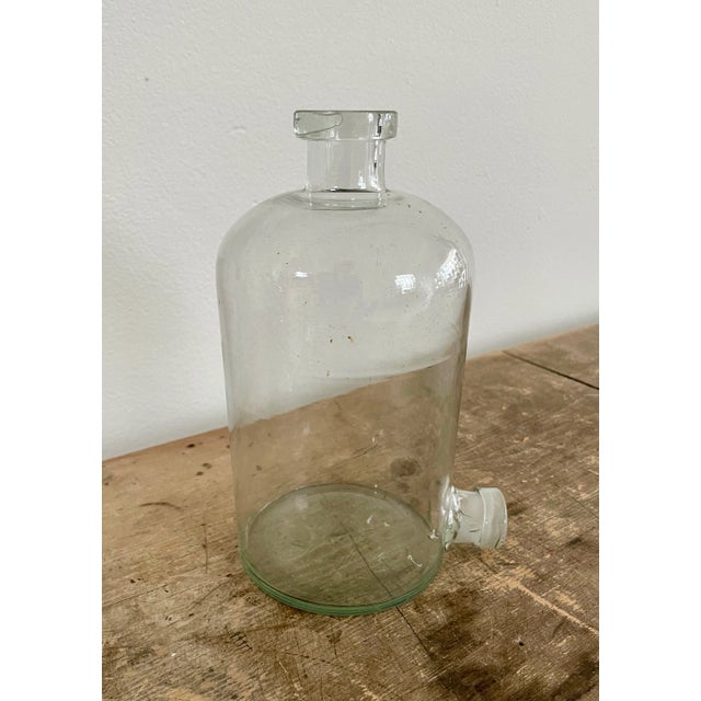 Mid-Century Modern Vintage Lab Glass Container With Dispenser For Sale - Image 3 of 9