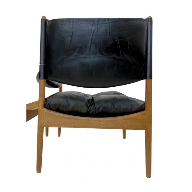 Mid-Century Modus Armchair, Table & Stool in Oak by Kristian Solmer Vedel for Soren Willadsen, Denmark, 1960s, Set of 4 For Sale - Image 17 of 18