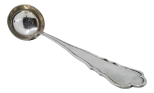 Silver Soup Ladle with Grooves