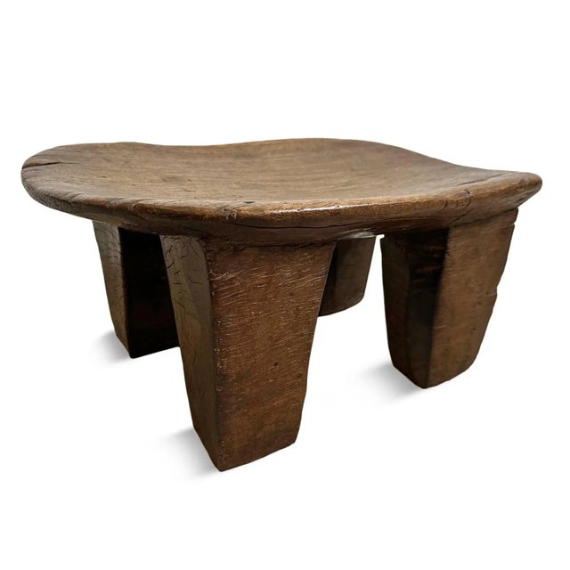 Wood Vintage Lobi Wood Stool For Sale - Image 7 of 7
