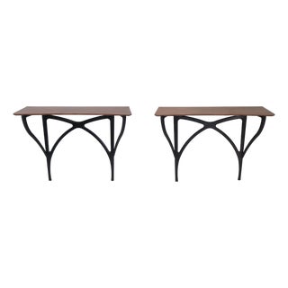 Consoles by Ico Parisi for Spartaco Brugnoli, Cantù, 1950, Set of 2 For Sale