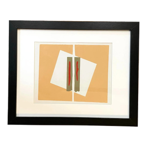 Barbara Beck 1969 Framed & Matted Woodblock Print, Limited Edition of 20 - Original Matt in Black Wood Frame