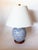 Chinoiserie Ralph Lauren Blue and White Ceramic Ginger Jar Lamp With Scrolling Vine Motif For Sale - Image 3 of 8
