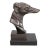 Vintage Bronze Greyhound Whippet Dog Bust Sculpture For Sale