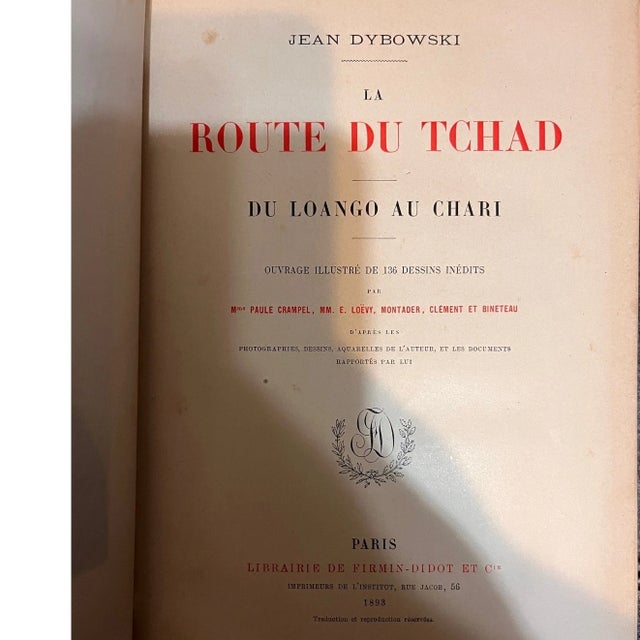 1893 La Route du Tchad Jean Dybowski First Edition Gilt Edges French Antique For Sale In San Francisco - Image 6 of 6
